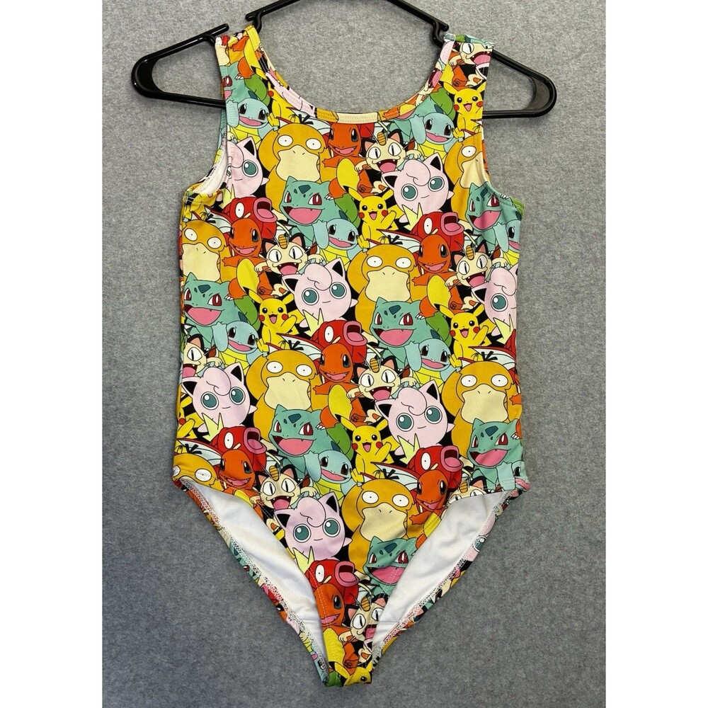 Pokemon Girls One Piece Swimsuit Pikachu Bulbasaur Charmander Jigglypuff 11/12